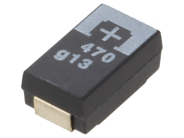 Condensator: tantaal-polymeer; 470uF; 4VDC; TPE; SMD; ±20%; 2000h Condensator: tantaal-polymeer; 470uF; 4VDC; TPE; SMD; ±20%; 2000h